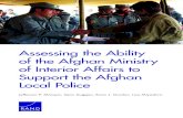 Assessing the Ability of the Afghan Ministry of Interior Affairs to ...