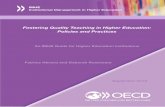 Fostering Quality Teaching in Higher Education: Policies and Practices