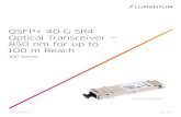 QSFP+ 40 G SR4 Optical Transceiver — 850 nm for up to 100 m ...