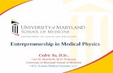 Entrepreneurship in medical physics