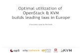 Optimal utilization of OpenStack & KVM builds leading Iaas in Europe