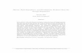 Slavery, Path Dependence, and Development: Evidence from the ...