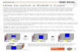 How to solve a Rubik's Cube - Think Maths