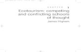 Ecotourism: competing and conflicting schools of thought
