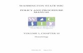washington state wic policy and procedure