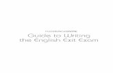 Guide to Writing the English Exit Exam