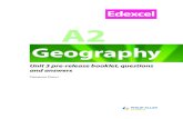 Edexcel A2 Unit 3 Pre-Release Resource