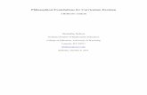Philosophical Foundation for Curriculum Decisions