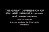 The Great Depression of Finland 1990-1993