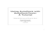 Using autodock with autodocktools: a tutorial. Th
