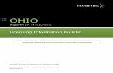 Ohio Department of Insurance Licensing Information Bulletin