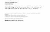 Solubility and Dissolution Kinetics of Composition B Explosive in ...
