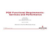 PON Functional Requirements: Services and Performance PON ...