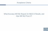 Acceptance Criteria: How good should pilot results be?