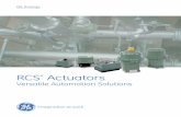 RCS Actuators | Versatile Automation Solutions | GE Oil & Gas