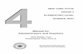2016 Grade 4 Elementary-Level Science Test Manual for ...
