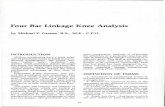 Four Bar Linkage Knee Analysis