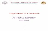 Department of Commerce ANNUAL REPORT 2013-14