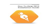 Doc-To-Help 2014 Installation Guide