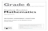 primary-division math assessment for Grade 6 students, 2014