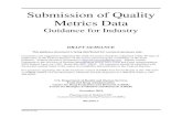 Submission of Quality Metrics Data Guidance for Industry
