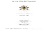 Cataract Surgery Guidelines 2010