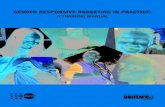 Gender Responsive Budgeting in Practice: a Training Manual