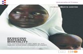 Reducing Maternal Mortality The contribution of the right to