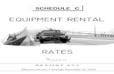 MDOT Equipment Rental Rates - Schedule C - Michigan