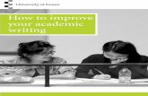 How to improve your academic writing