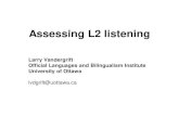 PDF Assessing L2 listening