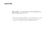 Quality Assurance Guidance Document 2.12 Monitoring PM2.5 in ...