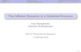 Thai Inflation Dynamics in a Globalized Economy