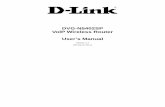 DVG-N5402SP VoIP Wireless Router User's Manual