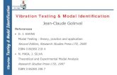 Vibration Testing & Modal Identification Jean-Claude Golinval