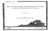 The Archaeology of Albemarle County
