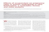 Effects of acupuncture on pregnancy rates in women undergoing ...