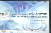 Proceeding of Knowledge Management International Conference