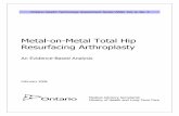 Metal-on-Metal Total Hip Resurfacing Arthroplasty: An Evidence ...