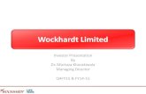 Wockhardt Investor Presentation May 2015