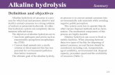 Best Practices: Alkaline Hydrolysis