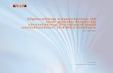 Operating experience of low grade fuels in circulating fluidised bed ...