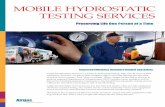 MOBILE HYDROSTATIC TESTING SERVICES
