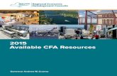 2015 Available CFA Resources