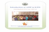 Introduction of APIP in ICDS