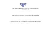 M.Tech – Information Technology-Scheme of teaching & syllabus