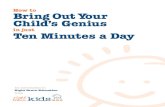 BringOutYour Child's Genius Ten Minutes a Day
