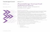 Avoiding hospital admissions: What does the research evidence say ...