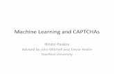 Machine Learning and CAPTCHAs