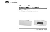 VariTrac Central Control Panel Operation Guide